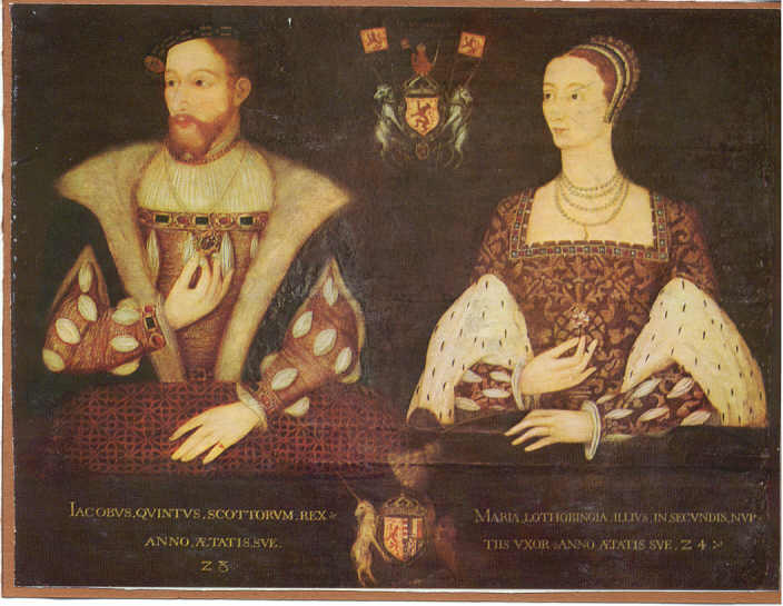 Portrait of James V and Mary of Guise, anonymous artist, c. 1542, at Falkland Palace
